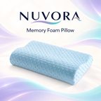 Nuvora Contour Pillow – Slow Rebound Memory Foam Neck Support